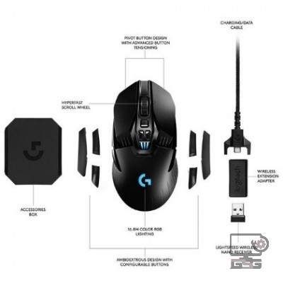 Chuột gaming không dây Logitech G903 Hero Lightspeed Wireless