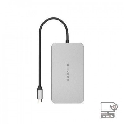 Cổng chuyển Hyperdrive Dual 4k HDMI 10-IN-1 USB-C Hub for Macbook M1 (HDM1H)