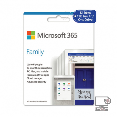 Phần mềm Microsoft 365 Family 6GQ-00083