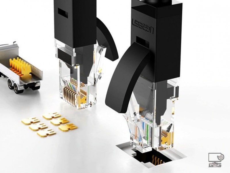 Dây Cáp Mạng Ugreen NW102 CAT6 UTP (2m) (Black)