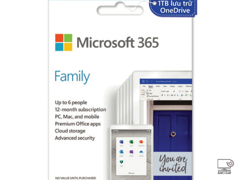 Phần mềm Microsoft 365 Family 6GQ-00083