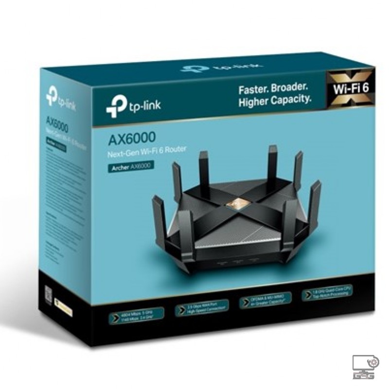Bộ định tuyến WiFi 6 TP-Link Archer AX6000 chuẩn AX6000