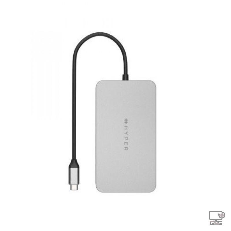 Cổng chuyển Hyperdrive Dual 4k HDMI 10-IN-1 USB-C Hub for Macbook M1 (HDM1H)