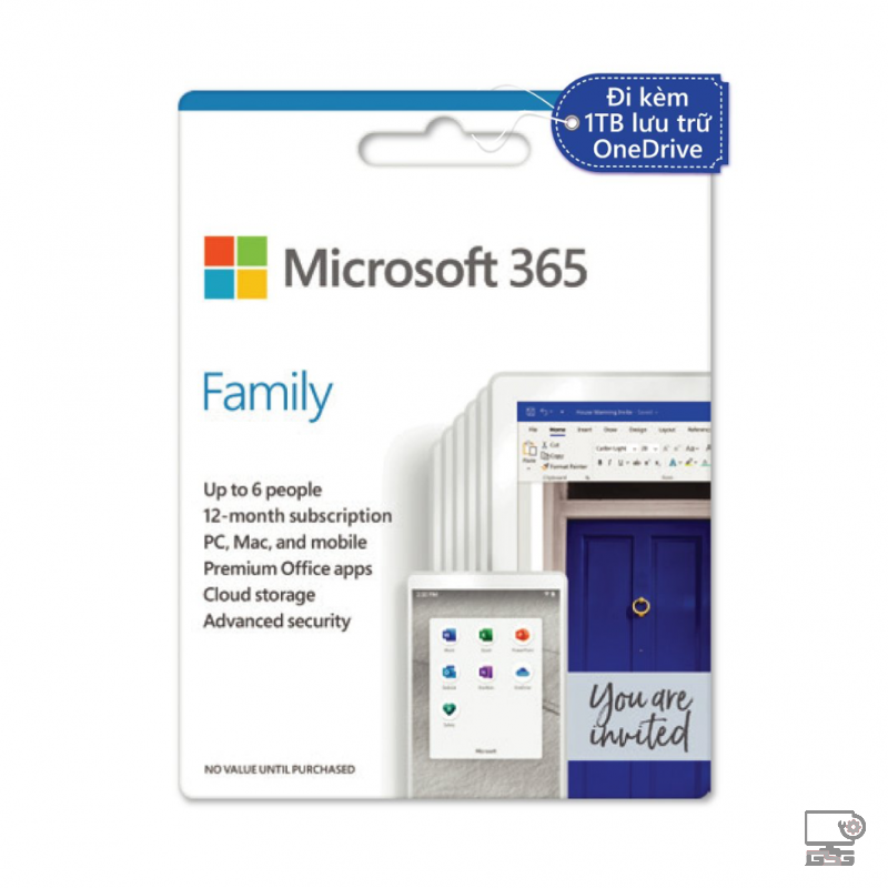 Phần mềm Microsoft 365 Family 6GQ-00083
